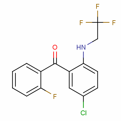 [5-Chloro-2-[(2,2,2-trifluoroethyl)amino]phenyl ] 2-fluorophenyl ketone Structure,50939-39-4Structure