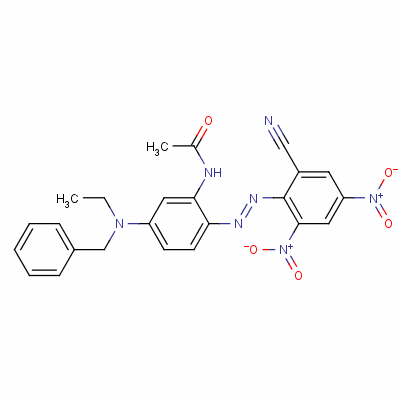 N-[2-[(2-cyano-4,6-dinitrophenyl)azo]-5-[ethyl (phenylmethyl)amino]phenyl ]acetamide Structure,50963-62-7Structure