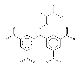 (+)-Alpha-(2,4,5,7-tetranitro-9-fluorenylideneaminoxy)propionic acid Structure,50996-73-1Structure