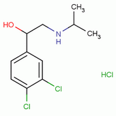 1-(3,4-Dichlorophenyl)-2-isopropylaminoethanol hydrochloride Structure,51-29-6Structure