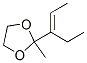 1,3-Dioxolane,2-(1-ethyl -1-propenyl )-2-methyl -,(E)- (9CI) Structure,51006-96-3Structure