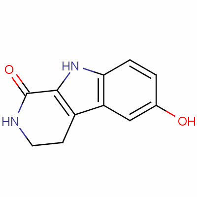 2,3,4,9-Tetrahydro-6-hydroxy-1h-pyrido[3,4-b]indol-1-one Structure,51085-95-1Structure