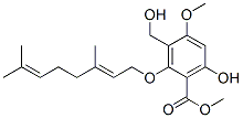 6-Hydroxy-4-methoxy-3-(hydroxymethyl)-2-[[(e)-3,7-dimethyl-2,6-octadienyl ]oxy]benzoic acid methyl ester Structure,51117-09-0Structure