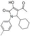 4-乙酰基-5-環(huán)己基-1,5-二氫-3-羥基-1-(4-甲基苯基)-2H-吡咯-2-酮結(jié)構(gòu)式_512176-53-3結(jié)構(gòu)式