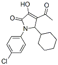 4-乙?；?1-(4-氯苯基)-5-環(huán)己基-1,5-二氫-3-羥基-2H-吡咯-2-酮結(jié)構(gòu)式_512176-65-7結(jié)構(gòu)式