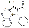 2H-Pyrrol-2-one, 4-acetyl-5-cyclohexyl-1-(2-fluorophenyl)-1,5-dihydro-3-hydroxy- Structure,512176-99-7Structure