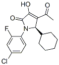 (5R)-4-乙?；?1-(4-氯-2-氟苯基)-5-環(huán)己基-1,5-二氫-3-羥基-2H-吡咯-2-酮結(jié)構(gòu)式_512177-83-2結(jié)構(gòu)式