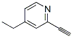 Pyridine,4-ethyl-2-ethynyl-(9ci) Structure,512197-93-2Structure