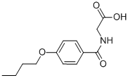 (4-Butoxy-benzoylamino)-acetic acid Structure,51220-55-4Structure