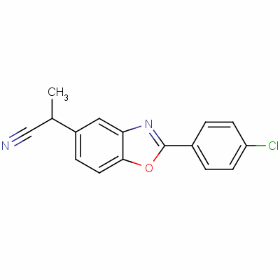 2-(4-chlorophenyl )benzoxazole-5-propiononitrile Structure,51234-36-7Structure