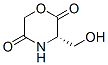 2,5-Morpholinedione, 3-(hydroxymethyl)-, (3s)-(9ci) Structure,512802-58-3Structure