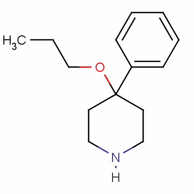 4-Phenyl-4-propoxypiperidinium chloride Structure,51304-59-7Structure