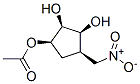 (1R,2r,3s,4r)-2,3-dihydroxy-4-(nitromethyl)cyclopentyl acetate Structure,514206-30-5Structure