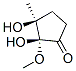 Cyclopentanone,2,3-dihydroxy-2-methoxy-3-methyl-,(2r,3s)-(9ci) Structure,514213-32-2Structure