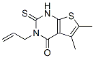 3-Allyl-5,6-dimethyl-2-thioxo-2,3-dihydrothieno[2,3-d]pyrimidin-4(1h)-one Structure,51486-16-9Structure