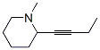 2-(1-Butyn-1-yl)-1-methylpiperidine Structure,51498-58-9Structure