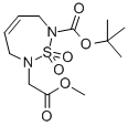 1,2,7-Thiadiazepine-2(3h)-acetic acid,7-[(1,1-dimethylethoxy)carbonyl ]-6,7-dihydro-,methyl ester,1,1-dioxide Structure,515130-34-4Structure