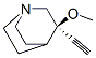 1-Azabicyclo[2.2.2]octane,3-ethynyl-3-methoxy-,(3r)-(9ci) Structure,515154-59-3Structure