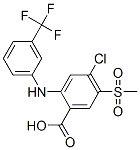 Benzoic acid,4-chloro-5-(methylsulfonyl)-2-[[3-(trifluoromethyl)phenyl ]amino]- Structure,51521-83-6Structure