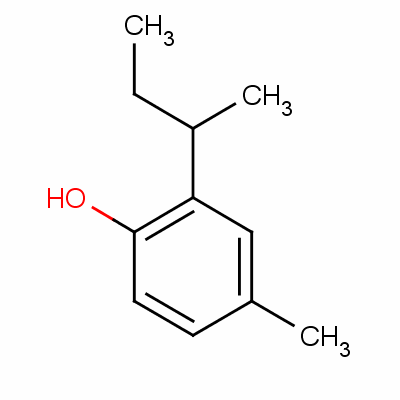 2-仲丁基-對(duì)甲酚結(jié)構(gòu)式_51528-17-7結(jié)構(gòu)式