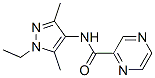 Pyrazinecarboxamide,n-(1-ethyl-3,5-dimethyl-1h-pyrazol-4-yl)-(9ci) Structure,515828-81-6Structure