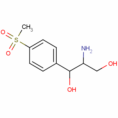 [S(r*,r*)]-2-amino-1-[p-(methylsulphonyl)phenyl ]propane-1,3-diol Structure,51591-89-0Structure