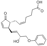 (5Z)-7-{(1r,2s)-2-[(3r)-3-hydroxy-4-phenoxy-1-buten-1-yl]-5-oxo-3-cyclopenten-1-yl}-5-heptenoic acid Structure,51639-10-2Structure