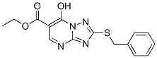 2-Benzylsulfanyl-7-hydroxy-[1,2,4]triazolo[1,5-a]pyrimidine-6-carboxylic acid ethyl ester Structure,51646-43-6Structure