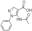 5-(Acetylamino)-1-phenyl-1h-pyrazole-4-carboxylic acid Structure,51649-69-5Structure