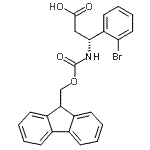 Benzenepropanoic acid, 2-bromo-β-[[(9H-fluoren-9-ylmethoxy)carbonyl]amino]-, (βR)- Structure,517905-84-9Structure