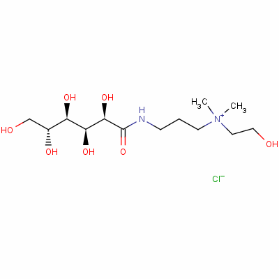 3-(D-gluconoylamino)propyl(2-hydroxyethyl)dimethylammonium chloride Structure,51812-80-7Structure