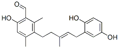 3-[5-(2,5-Dihydroxyphenyl)-3-methyl-3-pentenyl ]-6-hydroxy-2,4-dimethylbenzaldehyde Structure,51847-82-6Structure