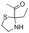 Ethanone,1-(2-ethyl-2-thiazolidinyl)-(9ci) Structure,51859-55-3Structure