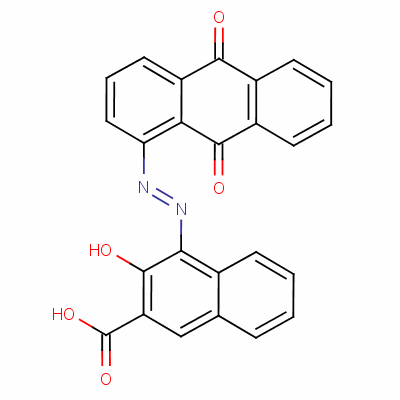 4-[(9,10-Dihydro-9,10-dioxo-1-anthryl)azo]-3-hydroxy-2-naphthoic acid Structure,51867-75-5Structure