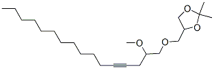 4-[[(2-Methoxy-4-hexadecynyl)oxy]methyl ]-2,2-dimethyl-1,3-dioxolane Structure,51883-29-5Structure