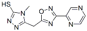 4-Methyl-5-[(3-pyrazin-2-yl-1,2,4-oxadiazol-5-yl)methyl]-4H-1,2,4-triazole-3-thiol Structure,519056-47-4Structure