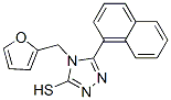 4-(2-Furylmethyl)-5-(1-naphthyl)-4H-1,2,4-triazole-3-thiol Structure,519056-68-9Structure