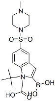 1H-Indole-1-carboxylic acid, 2-borono-5-[(4-methyl-1-piperazinyl)sulfonyl]-, 1-(1,1-dimethylethyl) ester Structure,519148-74-4Structure