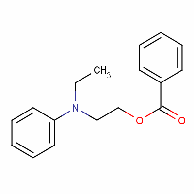 2-(乙基苯胺)乙基苯甲酸結(jié)構(gòu)式_51920-03-7結(jié)構(gòu)式