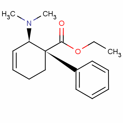 Ethyl trans-2-(dimethylamino)-1-phenylcyclohex-3-ene-1-carboxylate Structure,51931-66-9Structure