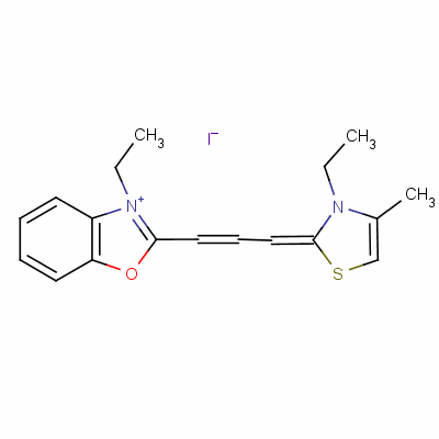 3-乙基-2-[3-(3-乙基-4-甲基-3H-噻唑-2-亞基)丙-1-烯基]苯并惡唑鎓碘化物結(jié)構(gòu)式_51943-58-9結(jié)構(gòu)式