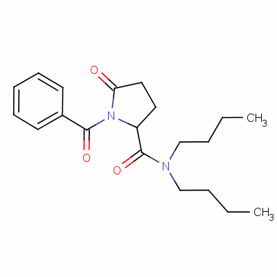 1-Benzoyl -n,n-dibutyl -5-oxopyrrolidine-2-carboxamide Structure,51959-91-2Structure