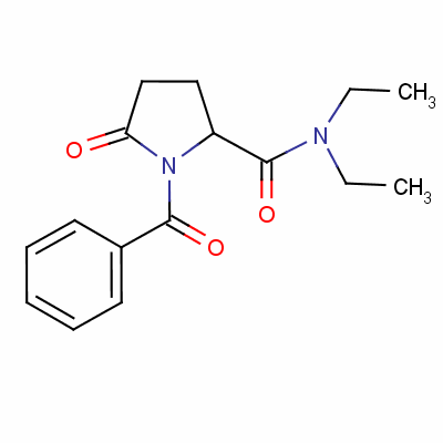 1-Benzoyl -n,n-diethyl -5-oxopyrrolidine-2-carboxamide Structure,51959-92-3Structure