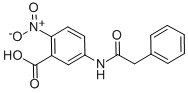 6-Nitro-3-phenylacetamidobenzoic acid Structure,52033-70-2Structure