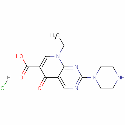 8-Ethyl -5,8-dihydro-5-oxo-2-(piperazinyl )pyrido[2,3-d]pyrimidine-6-carboxylic acid hydrochloride Structure,52070-49-2Structure