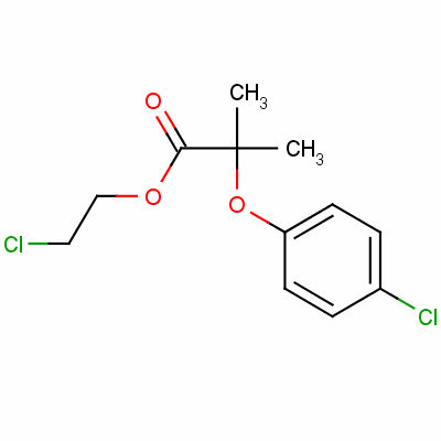 2-Chloroethyl 2-(4-chlorophenoxy)-2-methylpropionate Structure,52161-12-3Structure