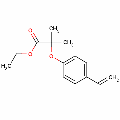 2-(4-乙烯基苯氧基)異丁酸乙酯結(jié)構(gòu)式_52179-09-6結(jié)構(gòu)式