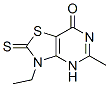 Thiazolo[4,5-d]pyrimidin-7(4h)-one, 3-ethyl-2,3-dihydro-5-methyl-2-thioxo- (9ci) Structure,524037-07-8Structure