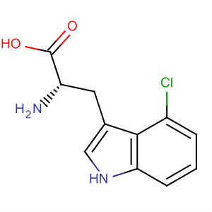 (S)-2-氨基-3-(4-氯-1H-吲哚-3-基)-丙酸結(jié)構(gòu)式_52448-14-3結(jié)構(gòu)式