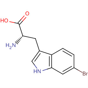 (S)-2-氨基-3-(6-溴-1H-吲哚-3-基)丙酸結(jié)構(gòu)式_52448-17-6結(jié)構(gòu)式